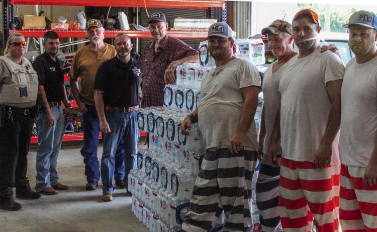 Samford Lodge delivers water to sheriff’s office