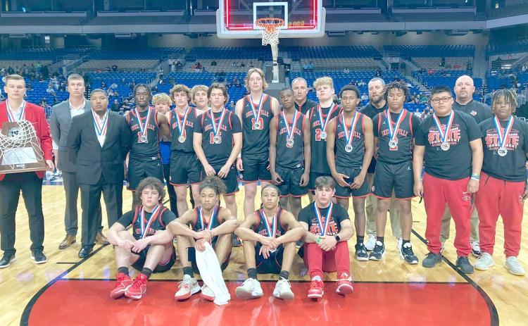 The Shelbyville Dragons brought home first runner up honors at the 2024 UIL State Championship in Boys Varsity Basketball. The Dragons lost to the Lipan Indians by the score of 36-47. The Dragons advanced to the title game after defeating the Thrall Tigers the previous day, March 8, by the score of 67-52. Shelbyville ISD | The Light and Champion